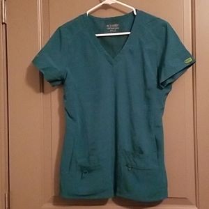 Green activate by med couture scrub top